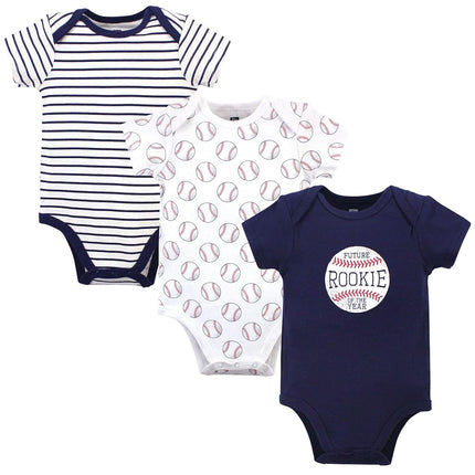 Grenouillères en coton Hudson Baby unisexe pour bébé, motif baseball, 0-3 mois
