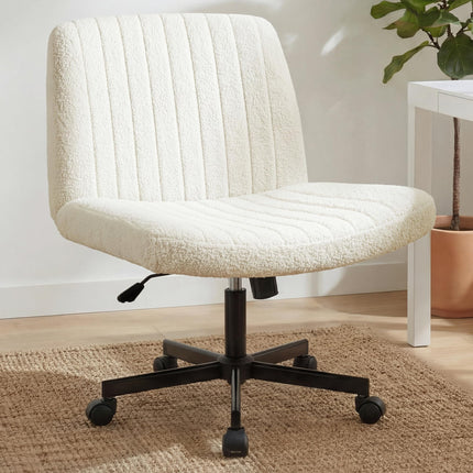 Orange Factory Criss Cross Chair Wheels Vanity Cha