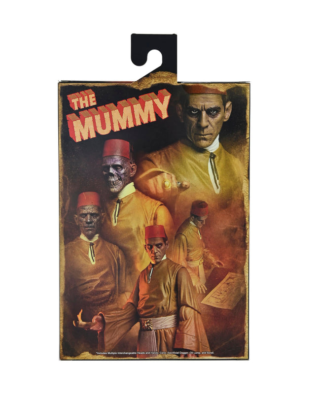 NECA Universal Monsters La figura de acción de La Momia, Karloff El Extraño, con accesorios