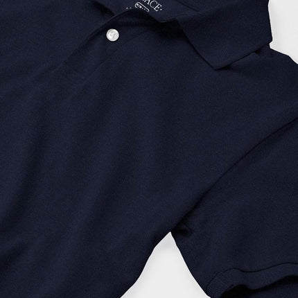 The Children's Place Boys' Short Sleeve Pique Polo 2-Pack, Nautico 2 Pack, XS