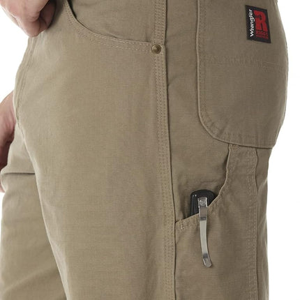 Wrangler Riggs Workwear Men's Ripstop Carpenter Jean, Bark, 30W / 30L