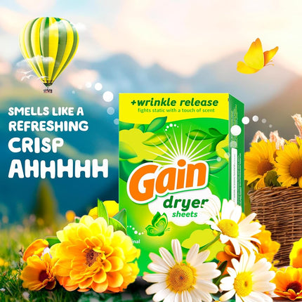 Gain Original Scent Tumble Dryer Sheets 240