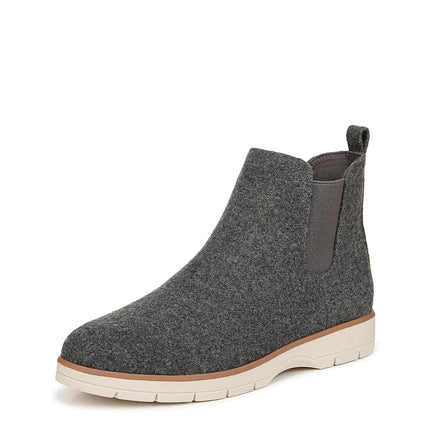Dr. Scholl's Women's Northbound Ankle Boot, Charcoal Wool, 8.5 Wide