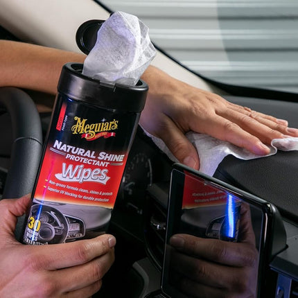 Meguiar's G4100 Natural Shine Protectant Wipe (25 Wipes)