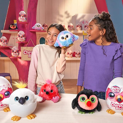 Pets Alive Chirpy Birds, Buhzoo the Toucan, Surprise Interactive Toy Pets with Electronic Speak and Repeat, Sings 2 Unique Songs, 5 Layers of Surprises, 23 cm, Ages 3+, (Toucan)
