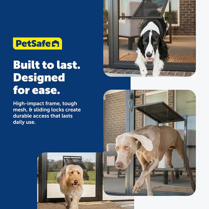 PetSafe Dog Door for Screen Door – Size Large – for Dogs and Cats up to 100 lb – Use in Screen Doors – Window Screens and Porch Screens