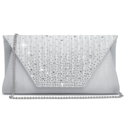 Dasein Evening Bag for Women Glitter Rhinestone We