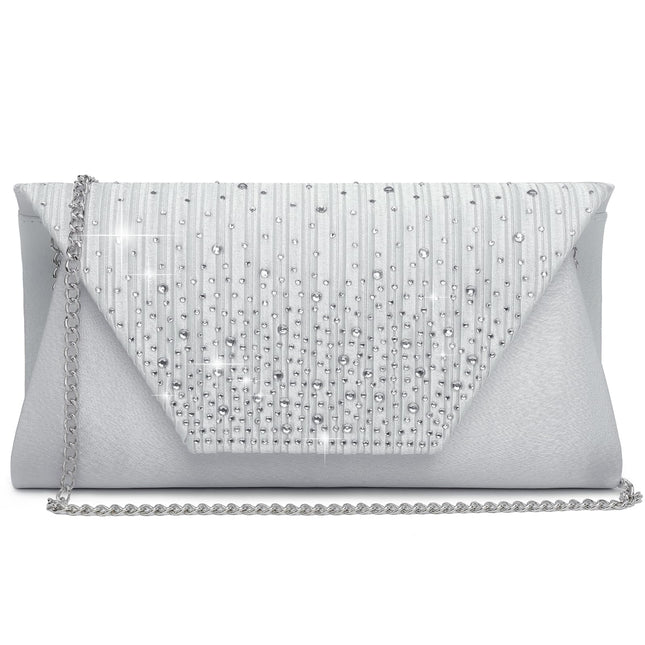 Dasein Evening Bag for Women Glitter Rhinestone We