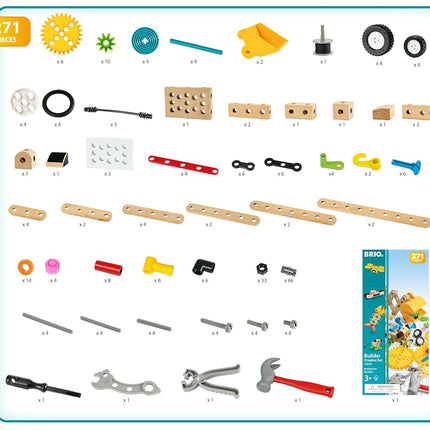 BRIO Builder Creative Construction Set - STEM Building, Learning, Educational Toys For Ages 3 Years Up