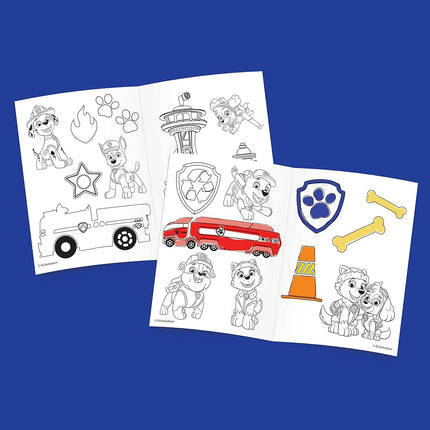 Delta Children PAW Patrol Draw and Play Desk Includes 10 Markers and Coloring Book, Blue