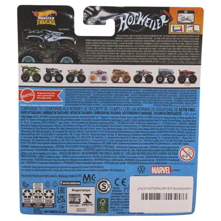 Monster Trucks Hotweiler avec voiture Connect and Crash 72/75 (échelle 1:64)