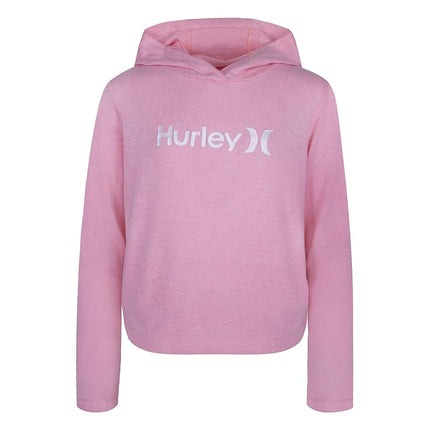 Sweat à capuche Hurley One and Only pour filles, Pink Flamingo, Large
