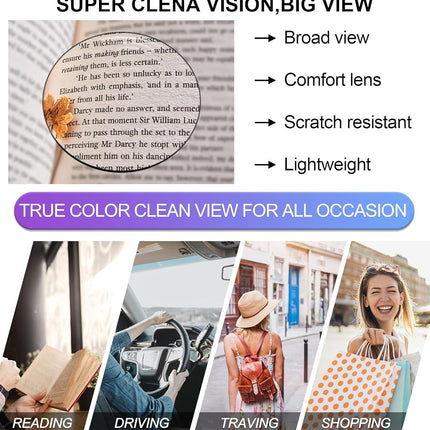 OCCI CHIARI Modern Big Frame Reading Glasses for Women Square Readers(Clear +1.25x)+1.0 +1.25 +1.50 +1.75 +2.0 +2.25 +2.5 +2.75 +3.0
