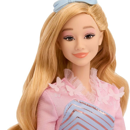 Mattel Universal Wicked Glinda Fashion Doll & Accessories with Styled Blonde Hair, Posability & Removable School Uniform Look