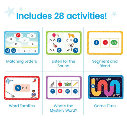 Learning Resources Reading Readiness Activity Set, Multisensory Learning Set for Classroom Literacy Learning, 94 Pieces, Ages 3+