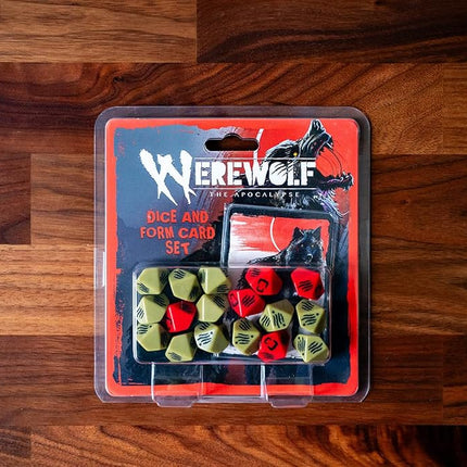 Renegade Game Studios | Werewolf RPG Dice And Form Card Set | RPG Dice And Form Card Accessory | 1 Player | 30-45 Min