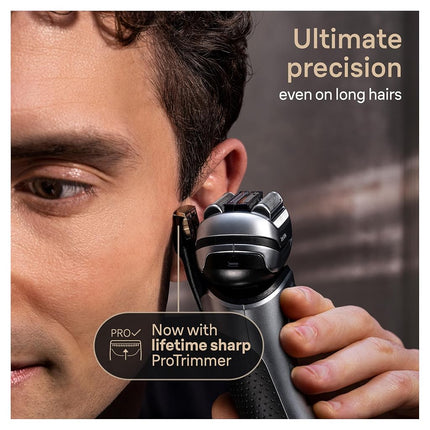 Braun Series 9 9517s PRO+ Electric Razor for Men, 5 Pro Shave Elements & Precision Long Hair ProTrimmer, Charging Stand, Braun�s Best for Smooth Skin, Wet & Dry Electric Razor with 60min Runtime