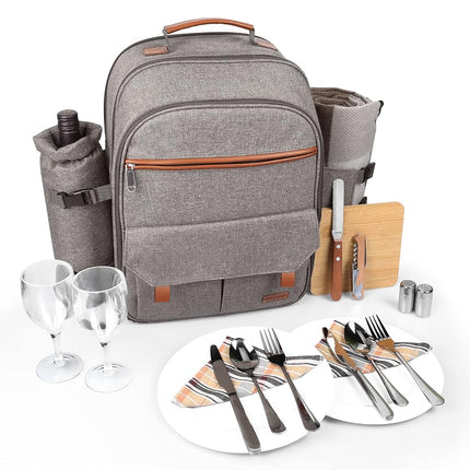 Sunflora Picnic Backpack for 2 Person, Picnic Bask