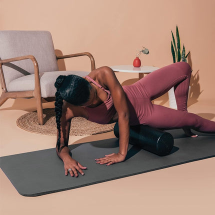 Rouleau de massage en mousse EPP extra-ferme Retrospec Relief FR de 45,7 cm et 91,4 cm de densité élevée pour l'exercice, le yoga, le Pilates et la récupération musculaire après l'entraînement, facile à utiliser, 91,4 cm