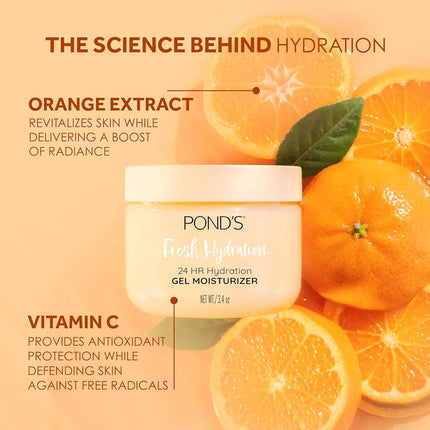 POND'S - Say hello to 24-hour hydration and a glowing complexion with the Hydrating Gel with Orange Extract and Vitamin C by POND'S