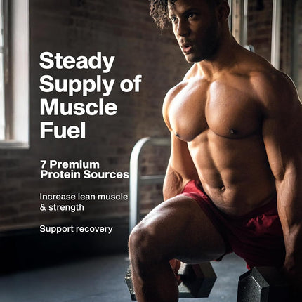 Whey Protein Powder, MuscleTech Phase8 Protein Powder, Whey and Casein Protein Powder Blend, Slow Release 8-Hour Protein Shakes, Protein Powder for Men and Women, Milk Chocolate, 2.09kg (50 Servings)