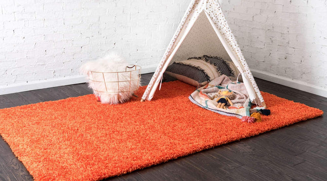 Unique Loom 3127935 Area Rug, 2 X 3, Tiger Orange