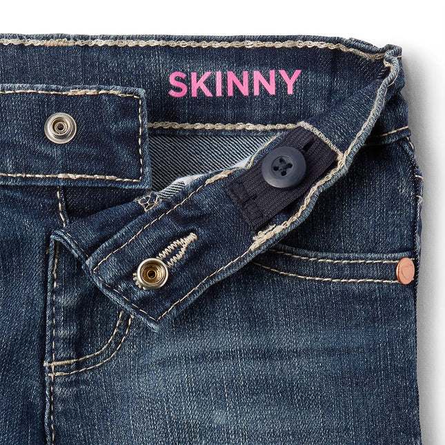 The Children's Place Baby and Toddler Girls Basic Skinny Jeans, Blues Wash Single, 6-9 Months