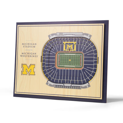 YouTheFan NCAA Michigan Wolverines 5-Layer Stadium
