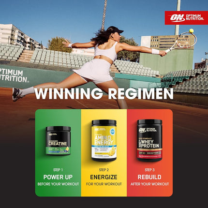 OPTIMUM NUTRITION Amino Energy + Électrolytes en Poudre, Saveur Ananas, 285g, 30 Portions