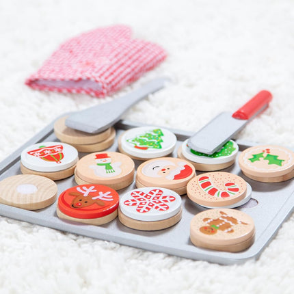 MaMeMi WOODEN SLICE AND BAKE CHRISTMAS COOKIE SET
