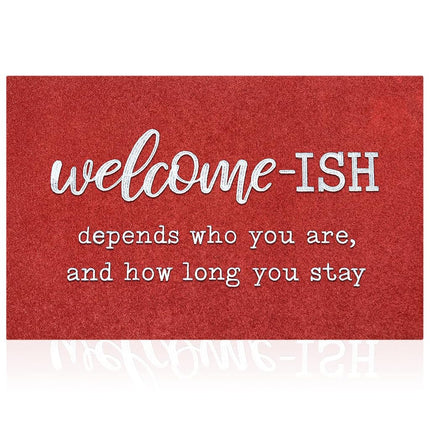 JJUUYOU Welcome Mats for Front Door Outdoor Entry 