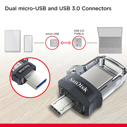 SanDisk Ultra 32GB Dual USB Flash Drive USB M3.0 up to 130 MB/s