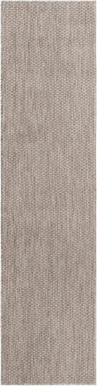 Unique Loom Collection Casual Transitional Solid Heathered Indoor/Outdoor Flatweave Area Rug (2' x 8' Runner, Beige/Ivory)