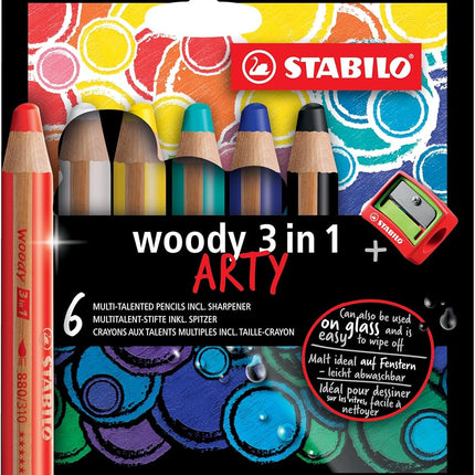 STABILO Multi-Talented Pencil - woody 3 in 1 - ART