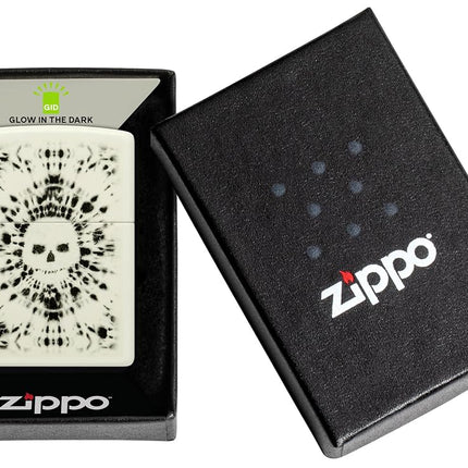 Zippo Glowing Skull Design Glow in The Dark Pocket Lighter