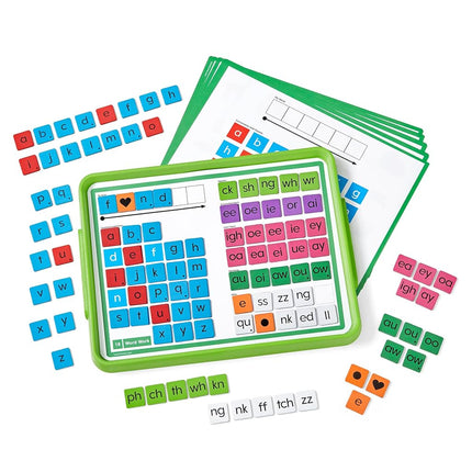 Learning Resources Advancing Phonics Word Work Small Group Set, Ages 5+, Magnetic Letter Tiles, Magnetic Letter Trays, Primary School Phonics Manipulatives, Phonemic Awareness, Classroom Essentials