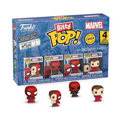Funko Bitty POP! 4 Pack: Spider-Man - Peter Parker & More (Chase Chance)