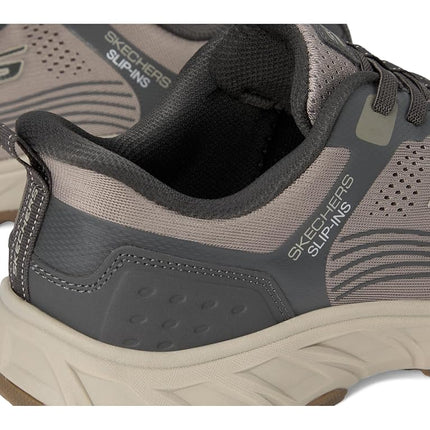 Skechers Men's Hillcrest 2.0 Hands Free Slip-in Sneaker, Dark Taupe, 9.5 UK Wide
