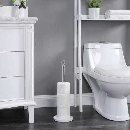 SunnyPoint Elite Heavy Weighted Sturdy Spare Toilet Paper Roll Holder Storage Stand