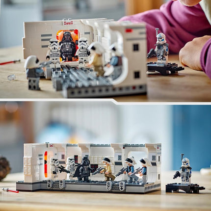 LEGO Star Wars Boarding the Tantive IV - Interactive Building Toy with Door Blast Function, plus 7 Minifigures incl. Darth Vader and ARC Trooper Fives - Gift for 8+ Year Old Boys & Fans 75387