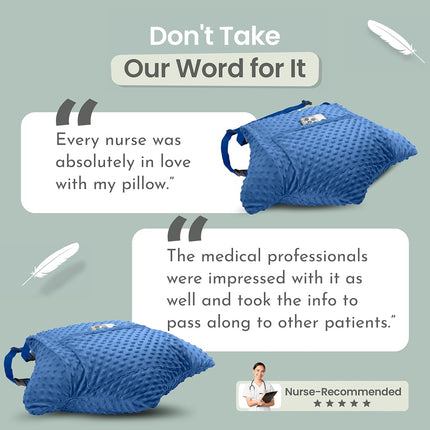 MOYOAMA Hysterectomy Pillow Post Surgery – Form-Fit Support Shield with Secure Straps, 2 Pockets, & Cozy Muff – After Hysterectomy Recovery Must-Haves, Post-Op C-Section Pillow Post Surgery Gifts