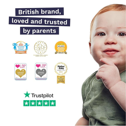 Pura Hypoallergenic Diaper Pants Size 7 (37+ lbs) Overnight, up to 12 Hours Leak Protection, Suitable for Sensitive Skin, Totally Chlorine Free, Soft Organic Cotton, 1 Pack of 17 Pull Up Pants