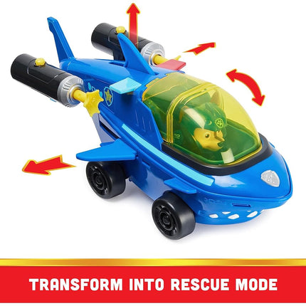 PAW Patrol, Aqua Pups Basic Vehicle Toy Car in Shark Design with Chase Puppy Figure, Toy Suitable for Children from 3 Years