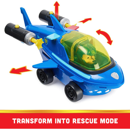 PAW Patrol, Aqua Pups Basic Vehicle Toy Car in Shark Design with Chase Puppy Figure, Toy Suitable for Children from 3 Years