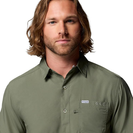 Columbia Men's PFG Slack Tide Camp Shirt Hiking, Cypress, XL