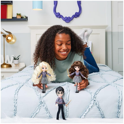 Wizarding World, Harry Potter Collectible 8 inch Doll in Hogwarts Gryffindor Uniform with Accessories Kids Toys for Girls and Boys Ages 5 and Up