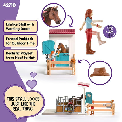 Schleich Horse Club - 25Pc Horsebox With Hannah & Cayenne - Kids 5+ | 42710