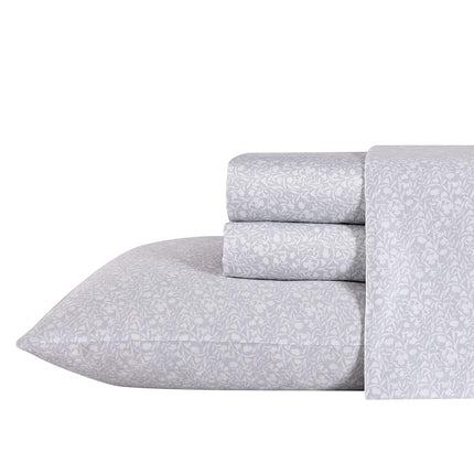Laura Ashley Home - King Sheets, Soft Sateen Cotto