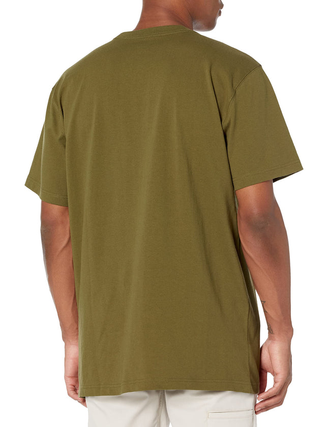 Dickies Men's Short Sleeve Wordmark Graphic T-Shirt, Dark Olive, 3X Tall