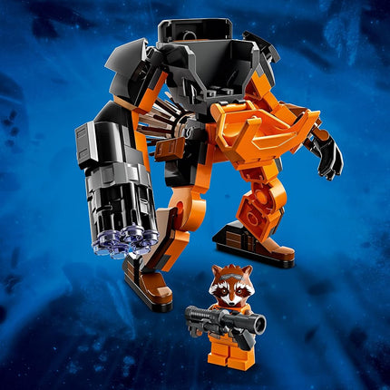 LEGO Marvel Rocket Mech Armour Set, Guardians of the Galaxy Racoon Buildable Action Figure Toy, Avengers Collectable Gift Idea for Kids 6 Plus Years Old 76243